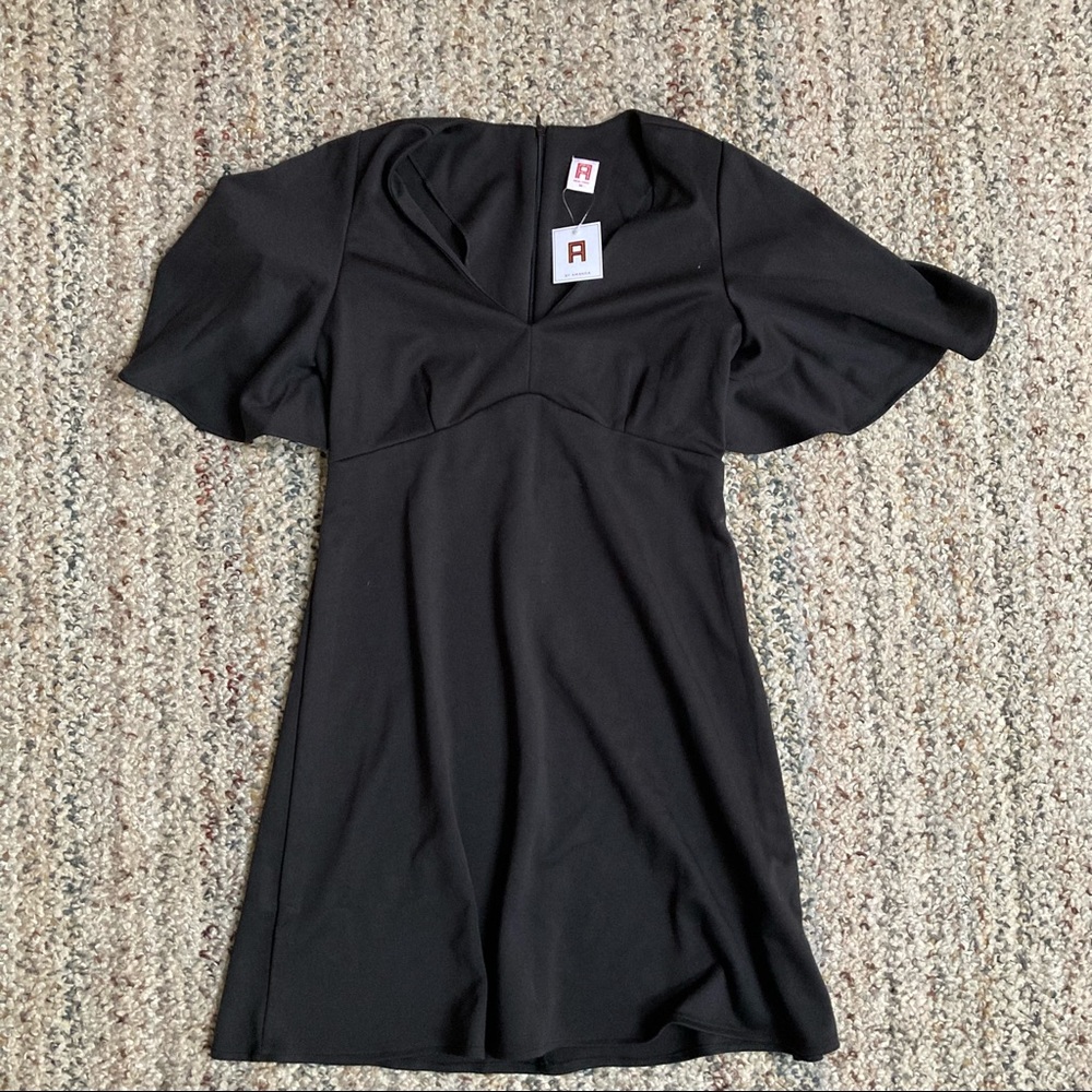 NWOT Amanda Uprichard Black Mini Dress